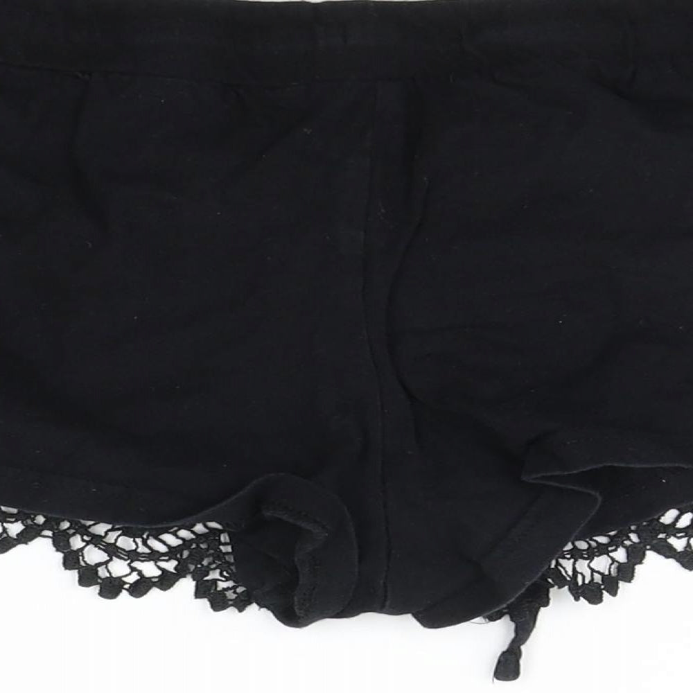 Atmosphere Womens Black Cut-Off Shorts Size 8