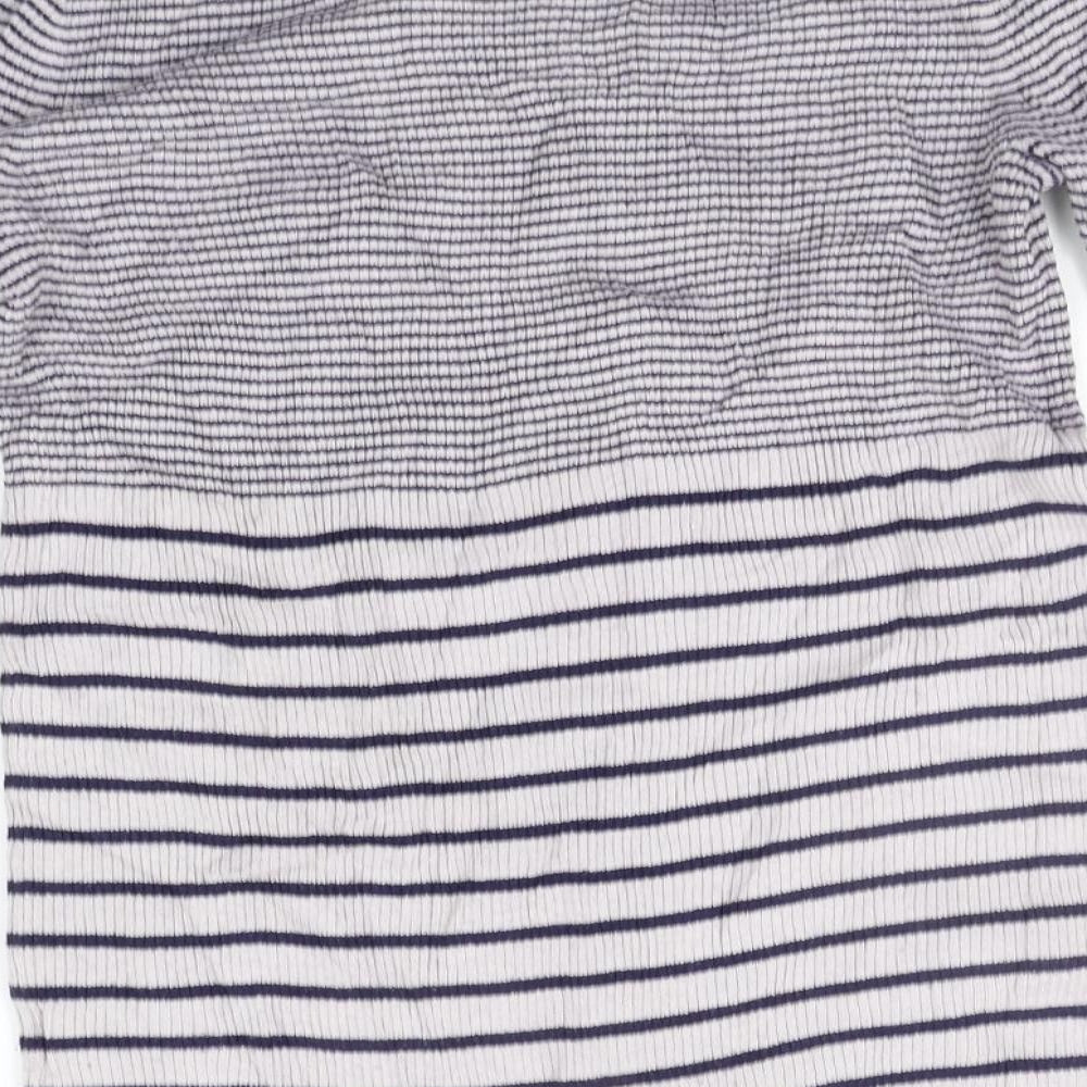 Gap Womens White Striped Pullover Jumper Size S