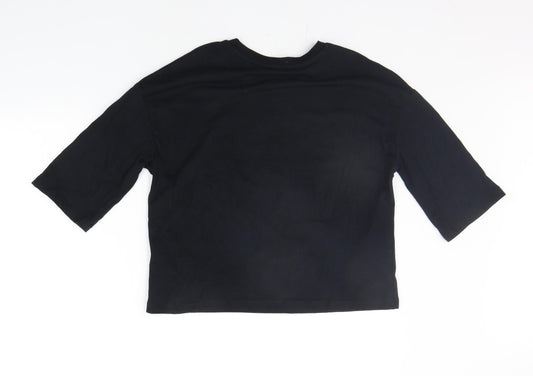 Womens UK Size S lefties Black Camisole T-Shirt