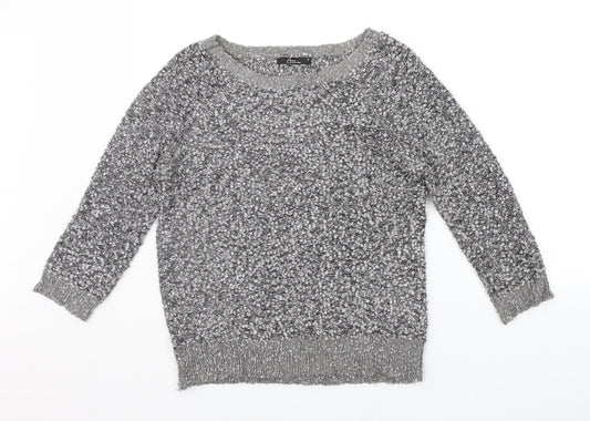 Womens UK Size S bm collection Grey Pullover Jumper
