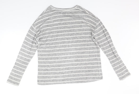 Womens UK Size M Papaya Grey Pullover Jumper
