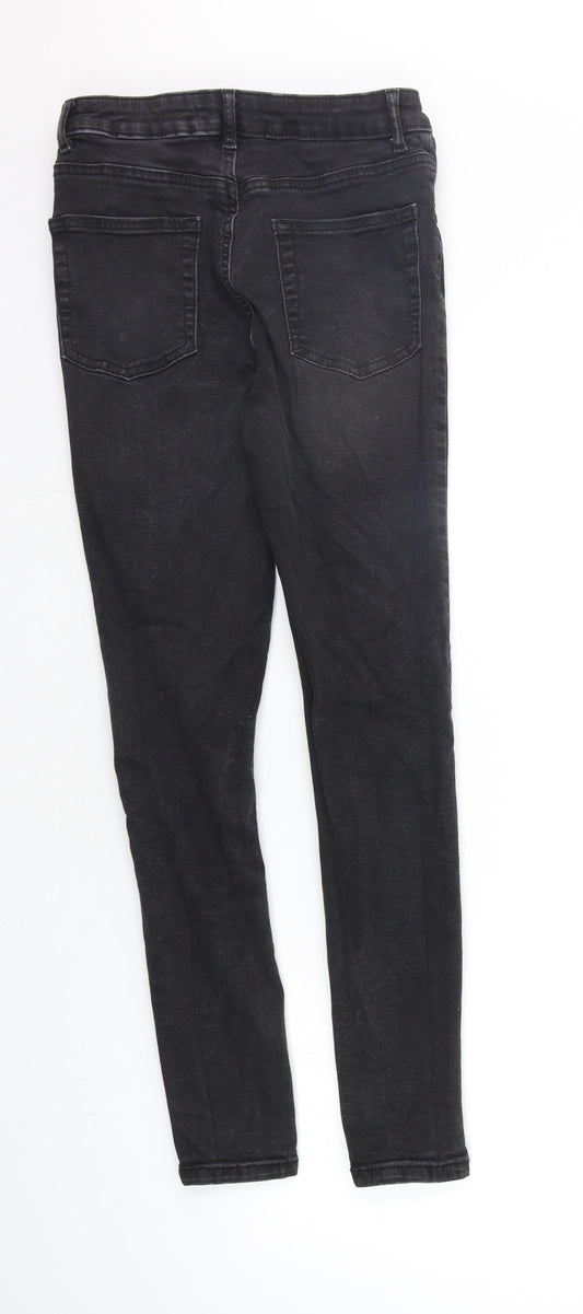 Denim & Co. Womens Black Straight Jeans Size 12 L25 in