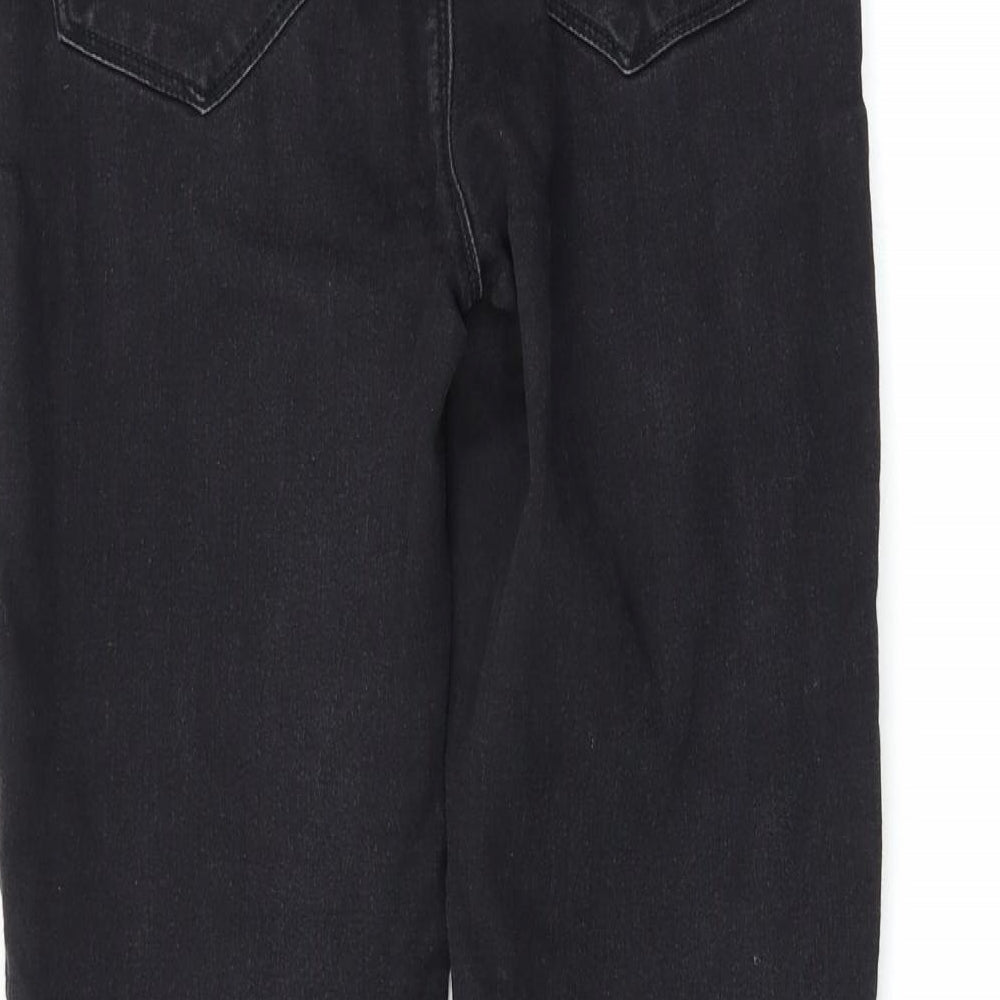 Brand and care label for Dorothy Perkins women’s black skinny jeans, size UK 10, 30-inch leg