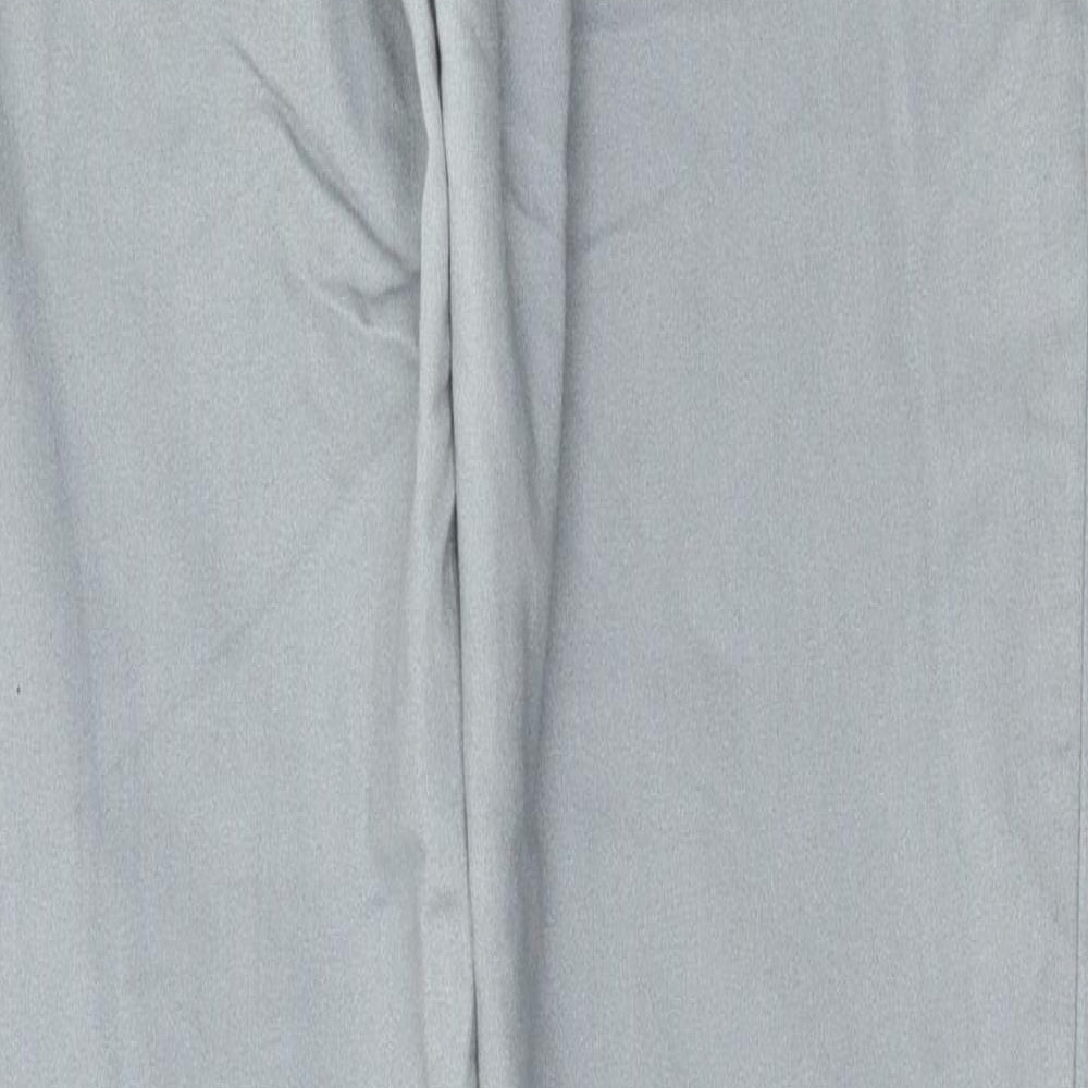 Denim & Co. Womens Grey Trousers Size 12 L31 in
