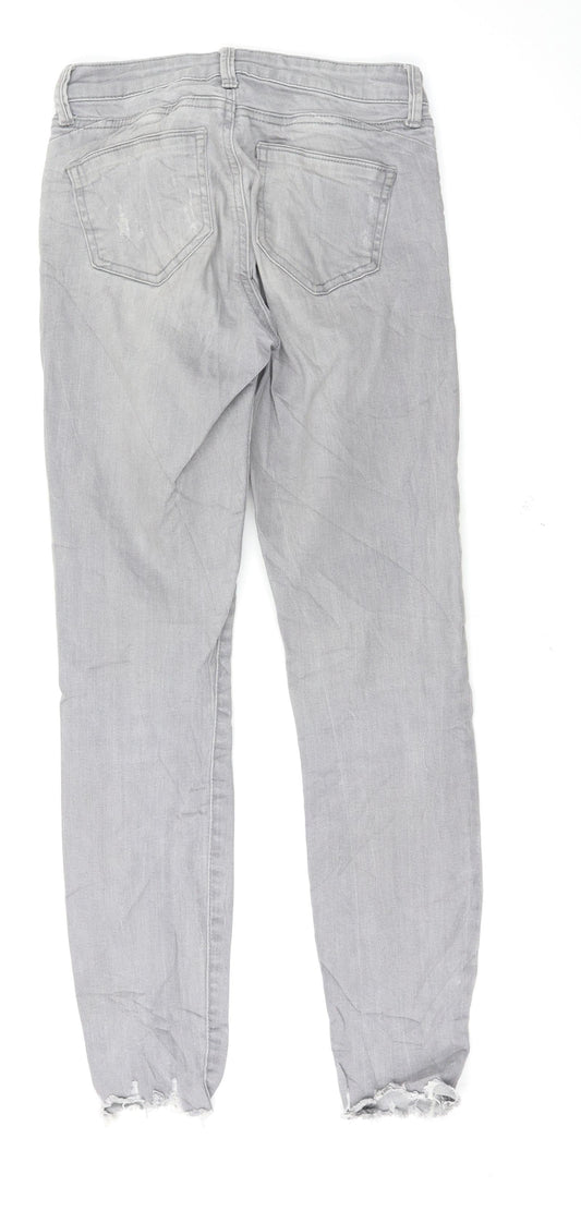 Denim & Co. Womens Grey Skinny Jeans Size 6 L27 in