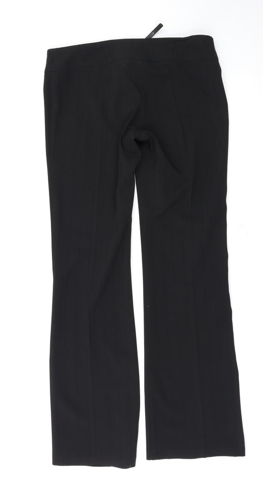 bay Womens Black Trousers Size 10 L31 in