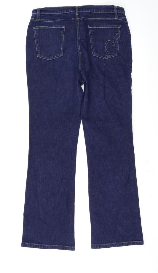 Per Una Womens Blue   Bootcut Jeans Size 35 L31 in