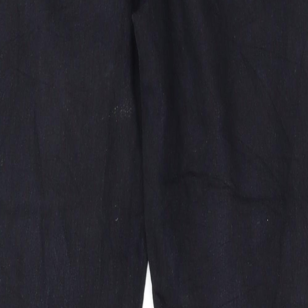 Brand and care label for Denim & Co. women’s black jegging jeans, size UK 14, 28-inch leg