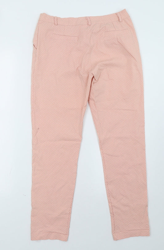 Womens UK Size 30 Preworn Regular Fit Pink Trousers