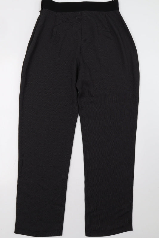 Back view of Just Elegance women’s grey trousers, size UK 14, 32-inch leg