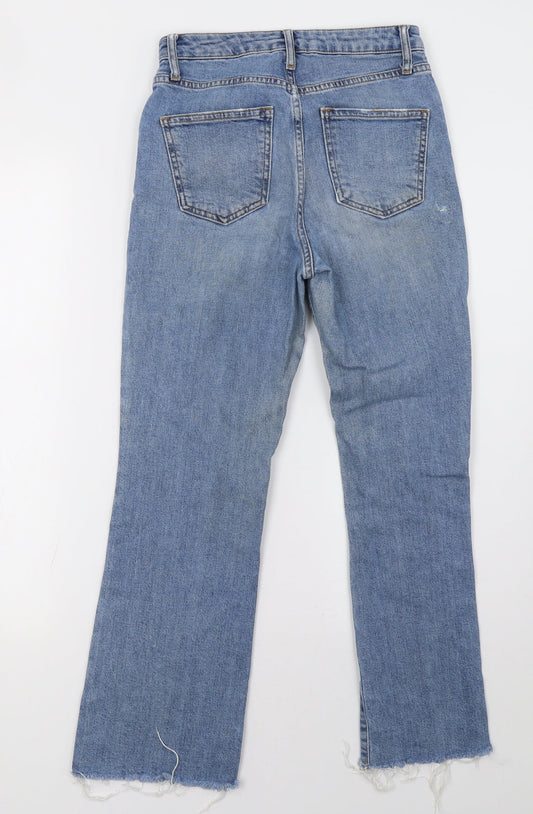 Topshop Womens Blue Straight Jeans Size 25 L32 in