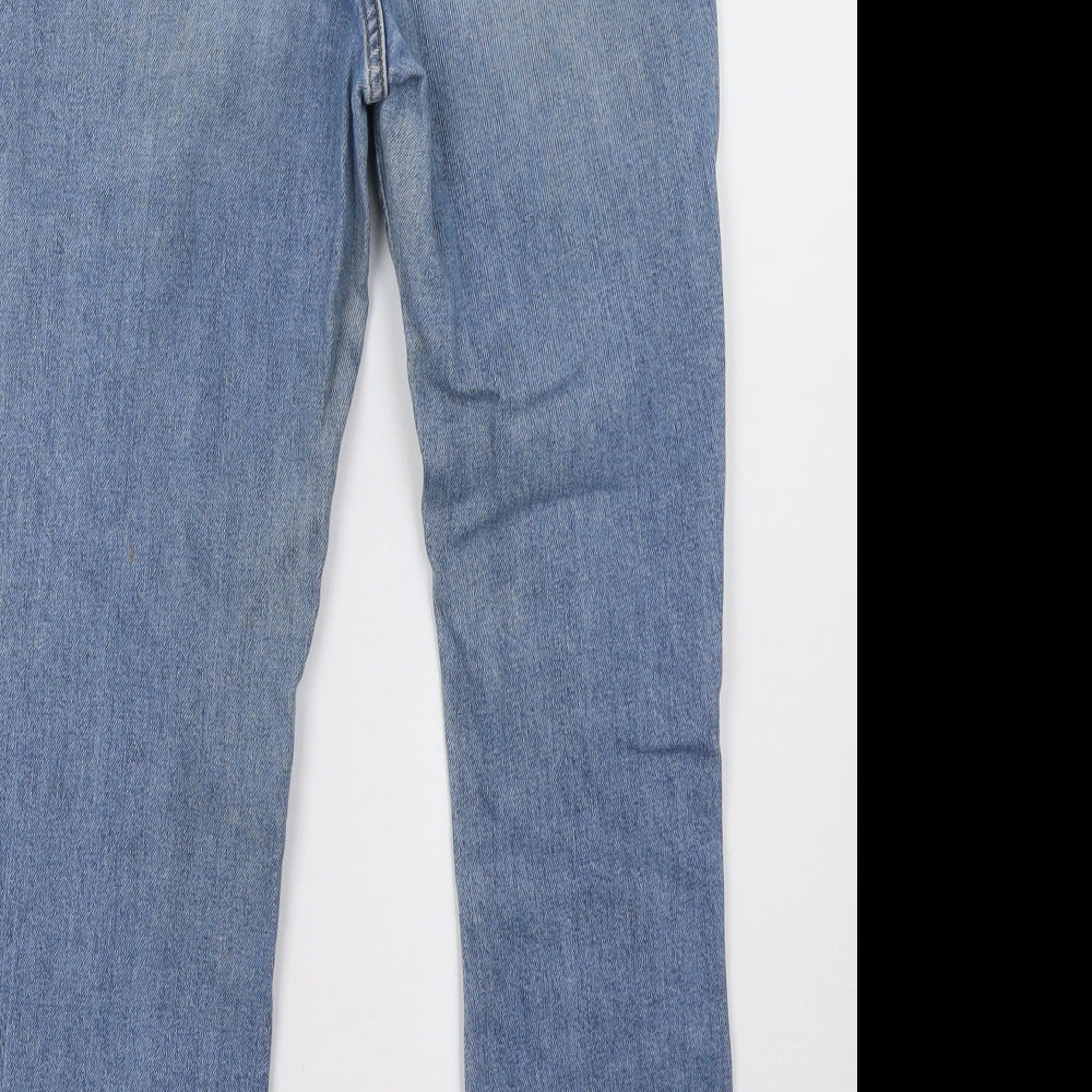 Topshop Womens Blue Straight Jeans Size 25 L32 in