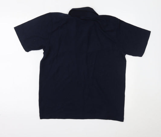 Uneek Mens Blue Polo Size S