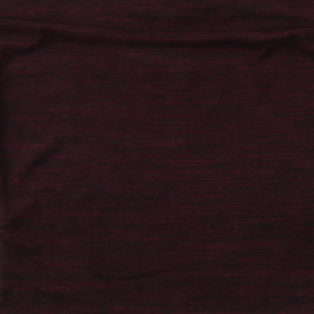 Brand and care label for F&F women’s red solid top pyjama top, size UK 10