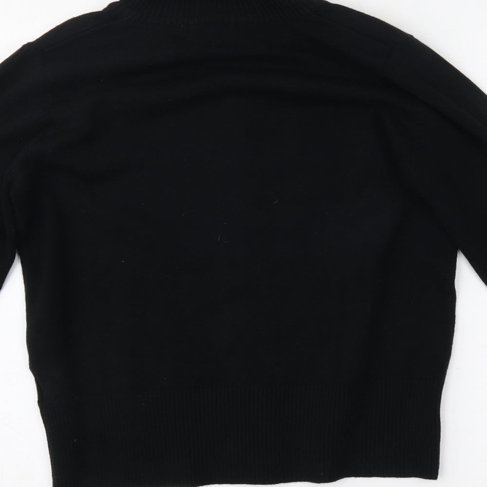 Brand and care label for MK one women’s black jacket, size UK 12