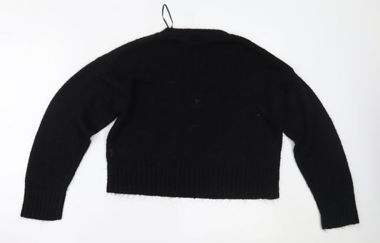 New Look Womens Black Pullover Jumper Size S