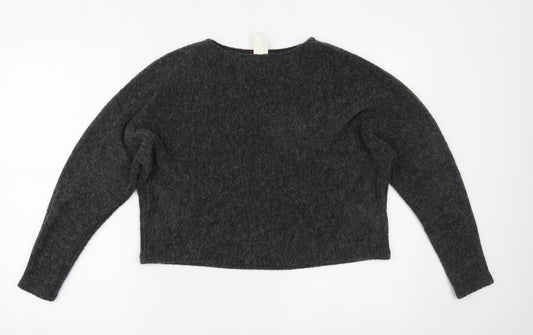 Womens UK Size XS H&M Grey Pullover Jumper