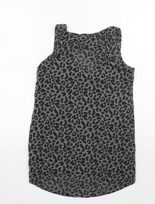 Womens UK Size 8 Oasis Grey Basic Tank