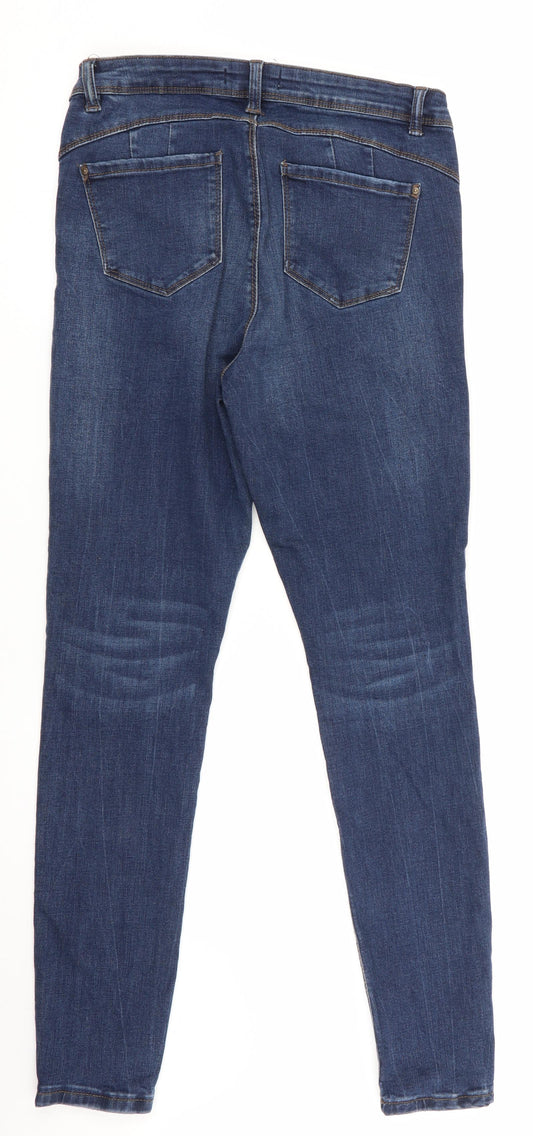Denim Co Womens Blue Skinny Jeans Size 4 L29 in