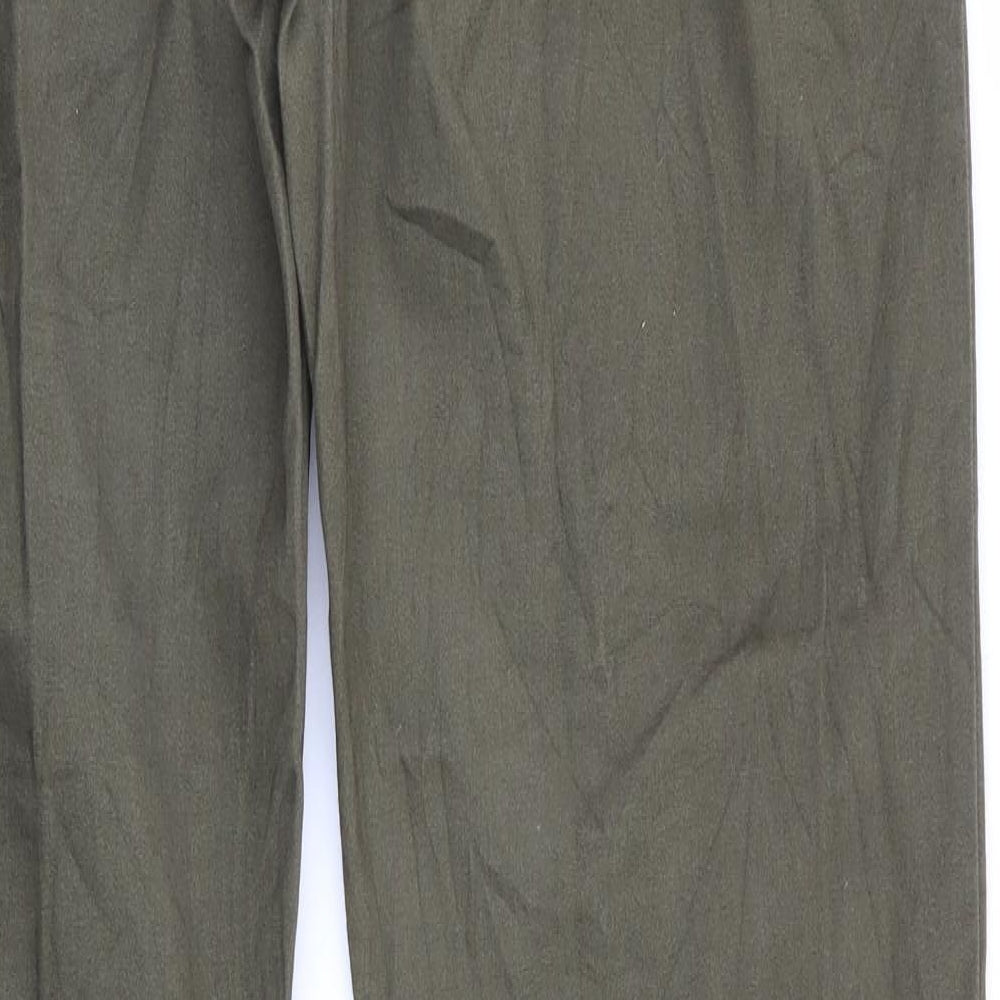 Womens UK Size M House Regular Fit Chino Green Trousers