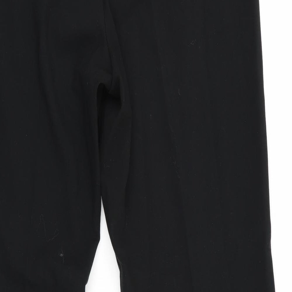 Womens UK Size 14 Marks and Spencer Regular Fit Black Trousers