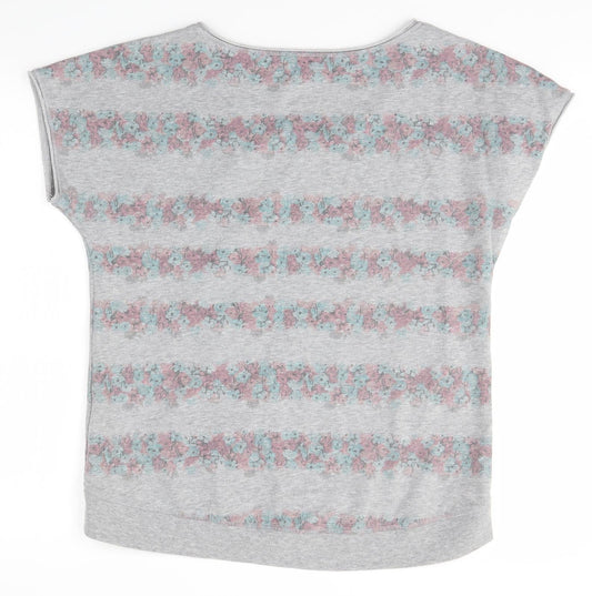 M&S Womens Grey Basic T-Shirt Size 12