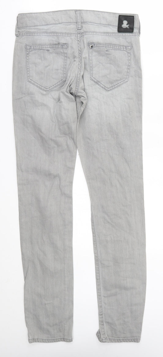 H&M Womens Grey Straight Jeans Size 26 in L31 in