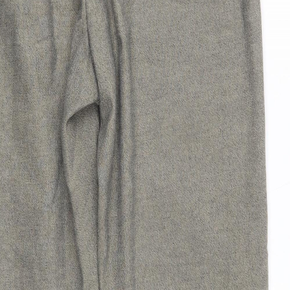 Womens UK Size 32 in H&M Regular Fit Beige Trousers