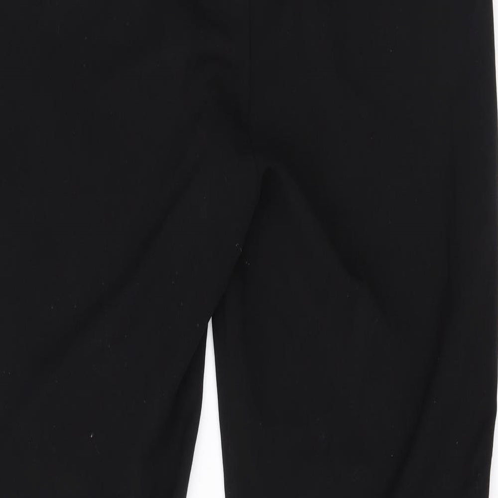 Womens UK Size 10 M&S Regular Fit Black Trousers