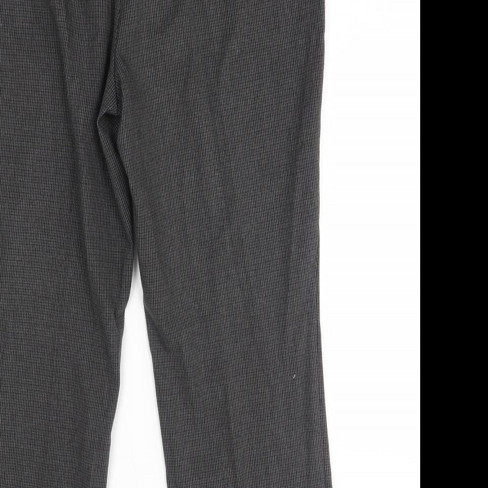 Womens UK Size 14 M&S Regular Fit Grey Trousers