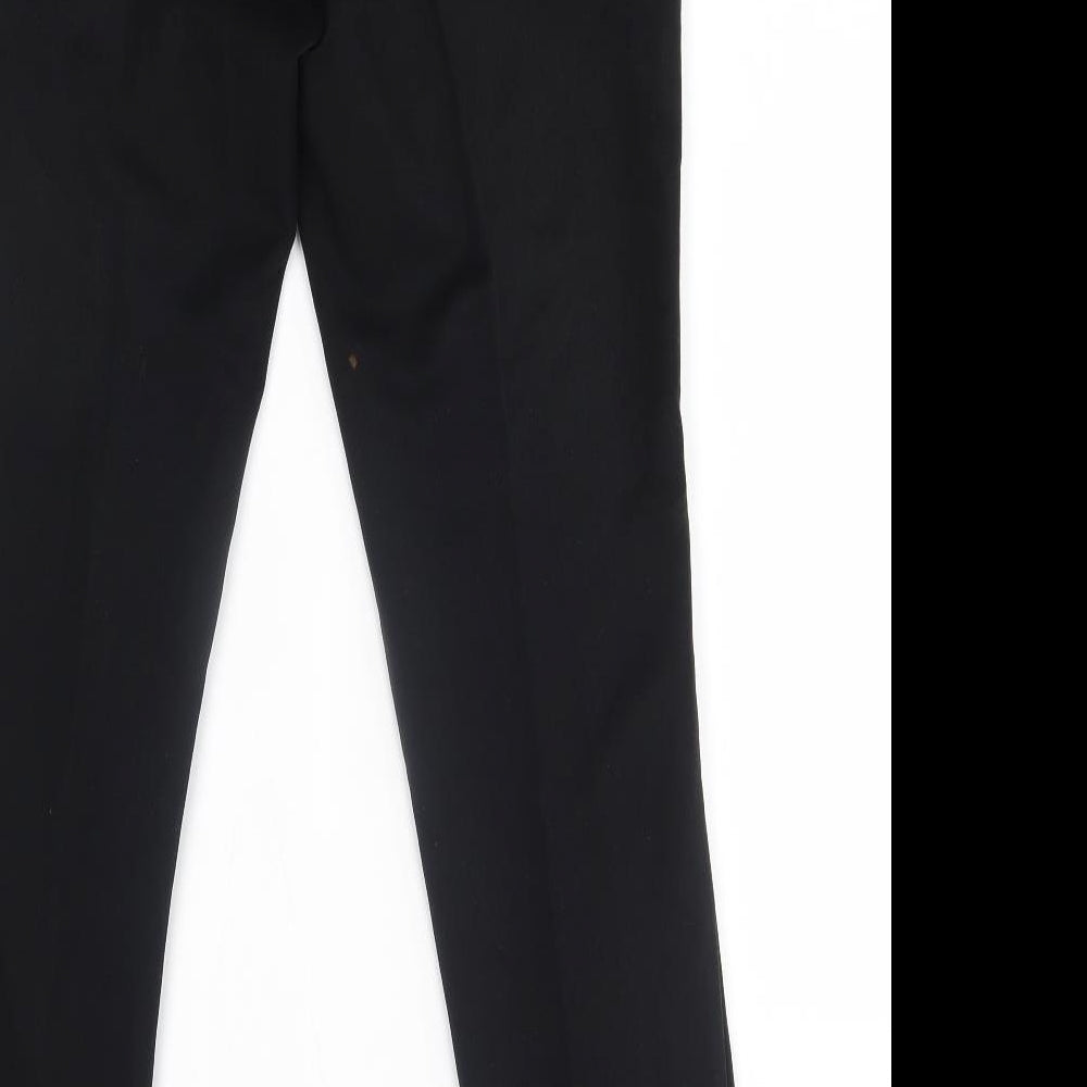 Womens UK Size 8 M&S Regular Fit Black Trousers