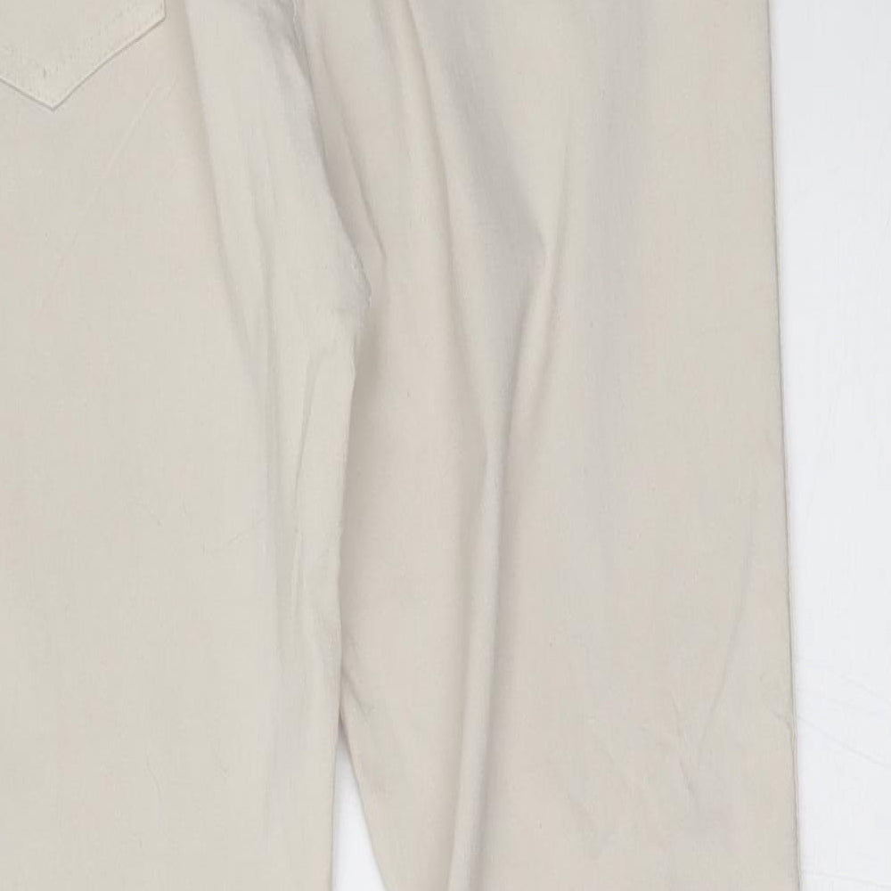 Womens UK Size 30 in Preworn Regular Fit Skinny Beige Jeans