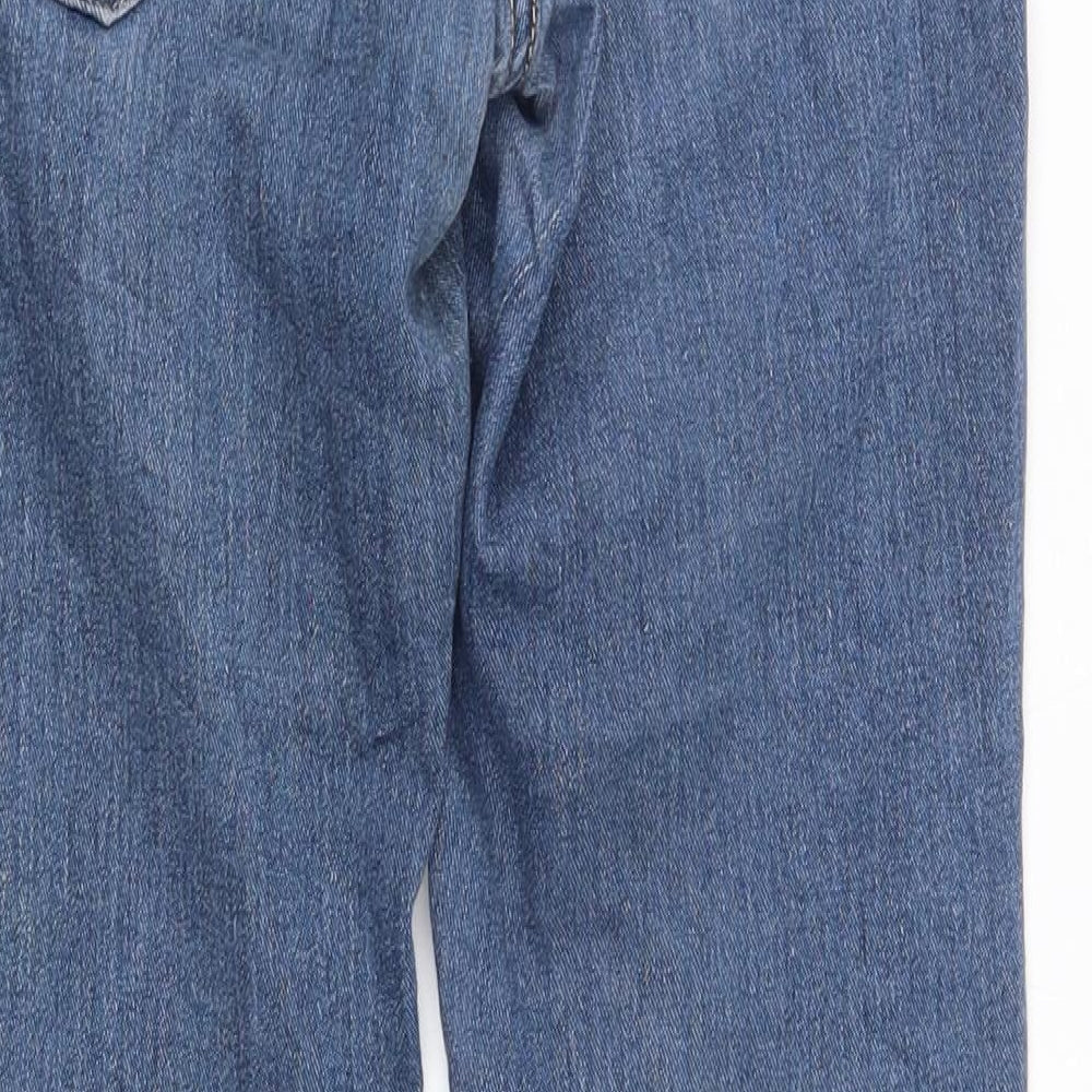 Womens UK Size 26 in H&M Slim Fit Straight Blue Jeans