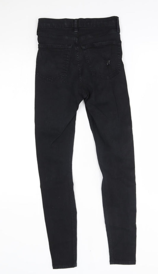 Topshop Womens Black Skinny Jeans Size 26 in L32 in - Jamie