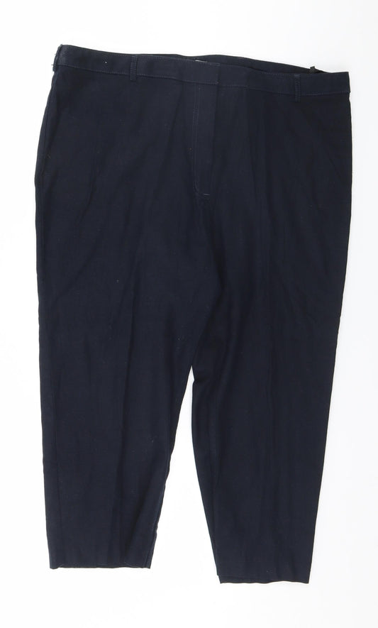 Womens UK Size 16 Marks and Spencer Regular Fit Blue Trousers