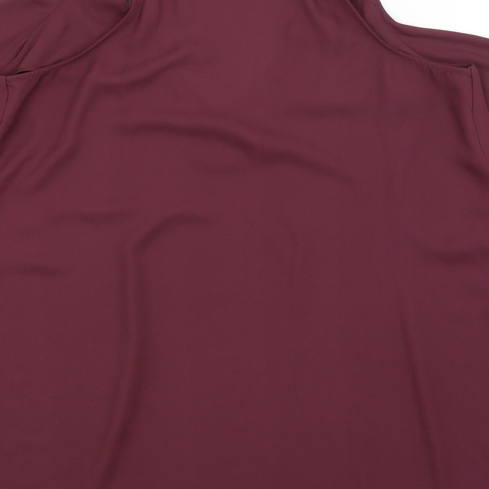 Womens UK Size 8 River Island Purple Basic Blouse