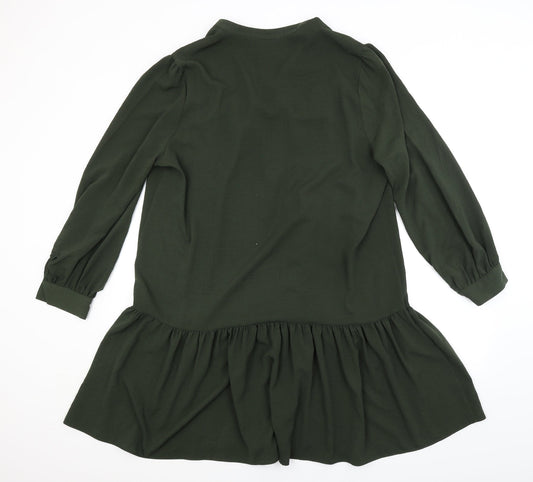 Preworn Womens Green Shirt Dress