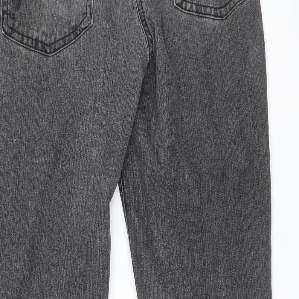 Womens UK Size 10 Preworn Regular Fit Skinny Grey Jeans