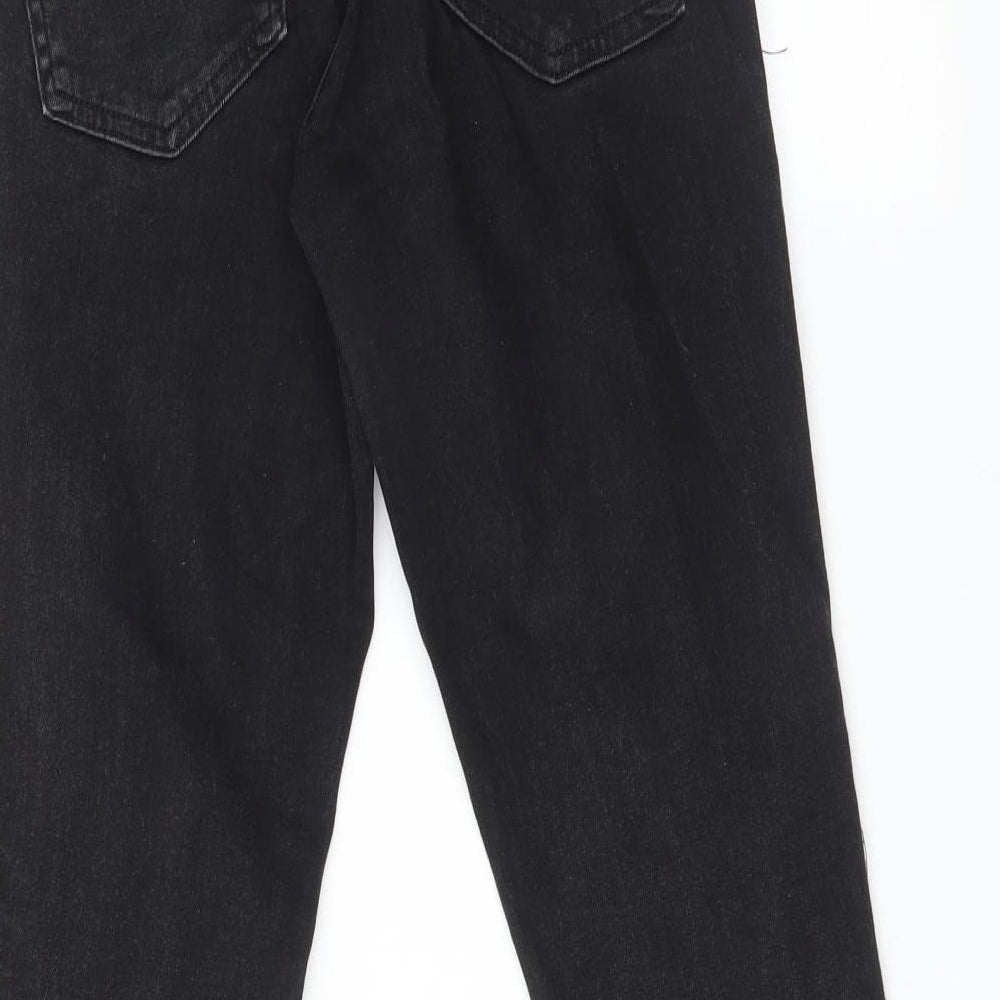 DENIM CO Womens Black Animal Print Skinny Jeans Size 10 L27 in