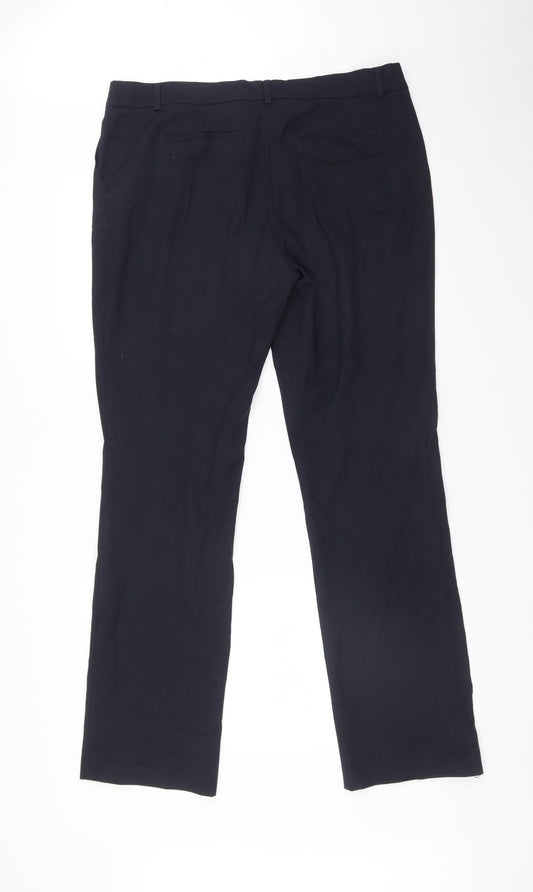 Yessica Womens Blue Trousers Size 14 L31 in