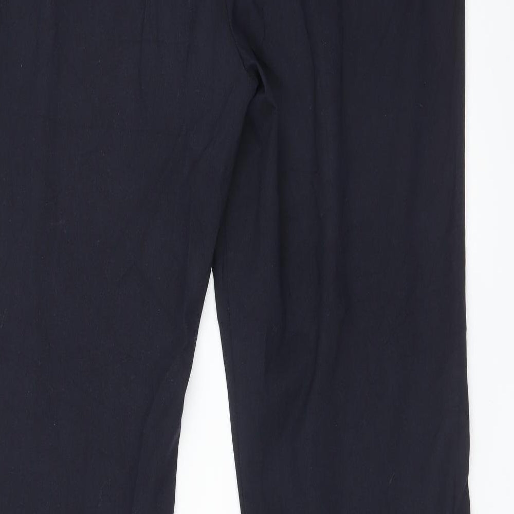 Womens UK Size 14 Yessica Regular Fit Blue Trousers