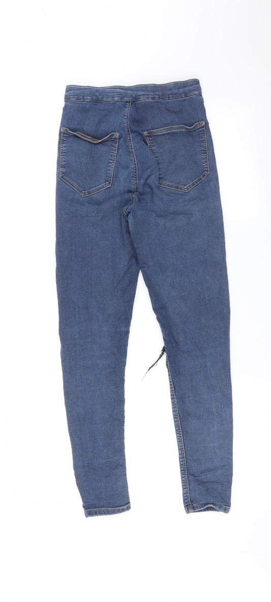 Topshop Womens Blue Skinny Jeans Size 28 L30 in