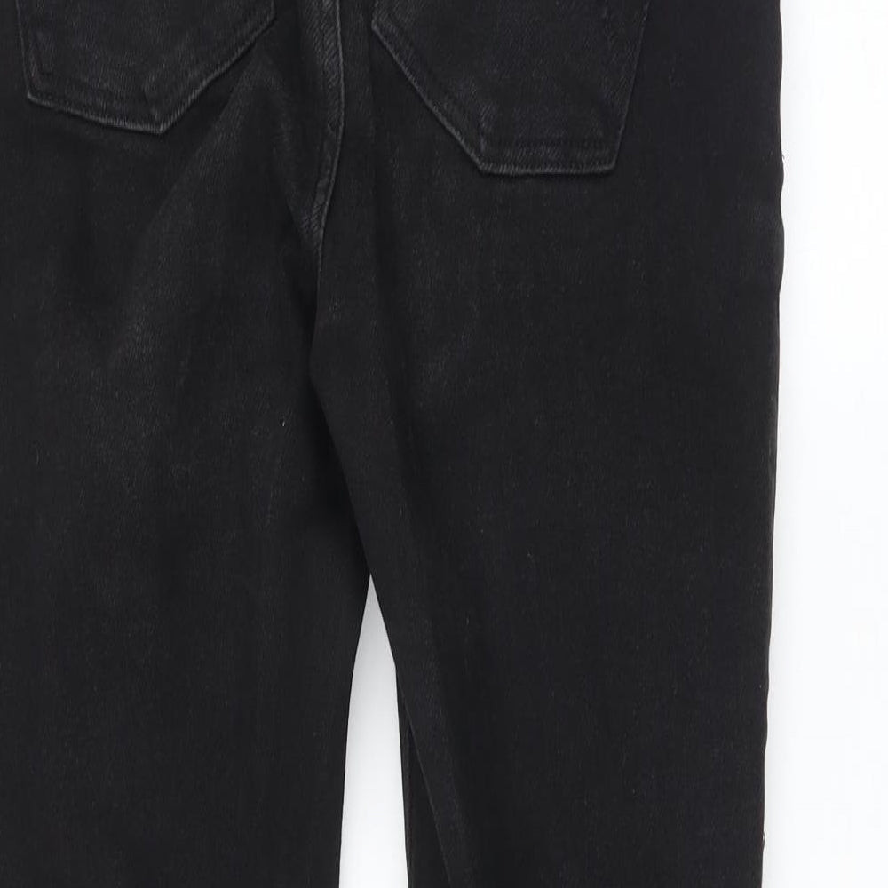 Brand and care label for DENIM CO women’s black skinny jeans, size UK 10, 25-inch leg