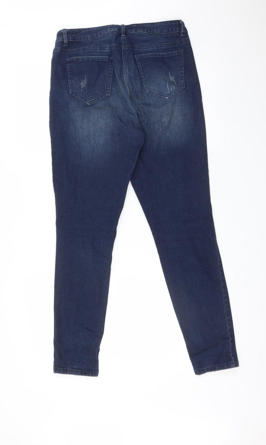 George Womens Blue Skinny Jeans Size 10 L28 in