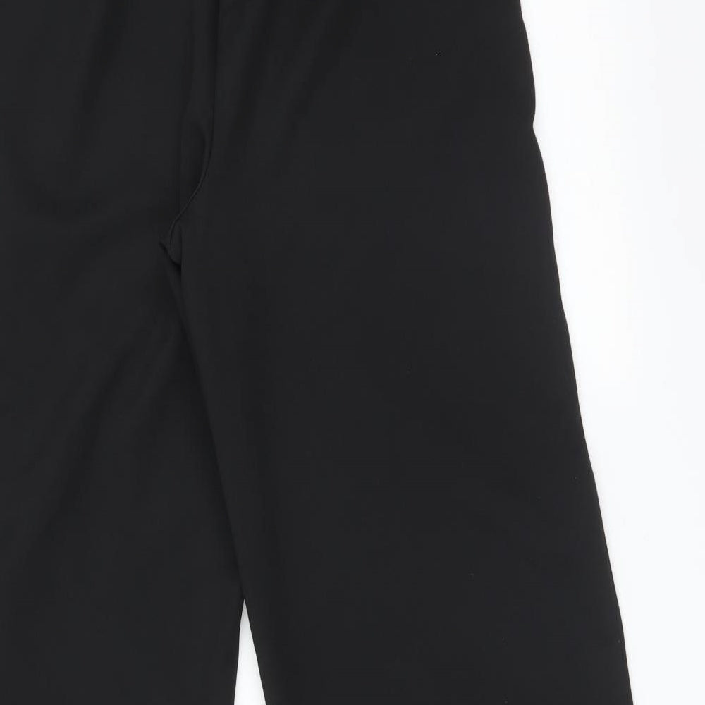 Brand and care label for George women’s black trousers, size UK 10, 28-inch leg