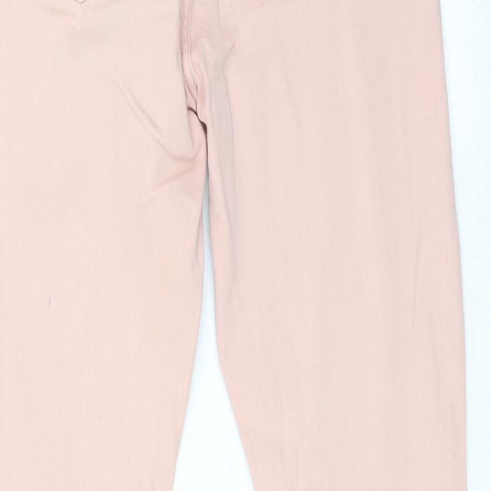 Brand and care label for Gap women’s pink skinny jeans, size UK 30, 27-inch leg