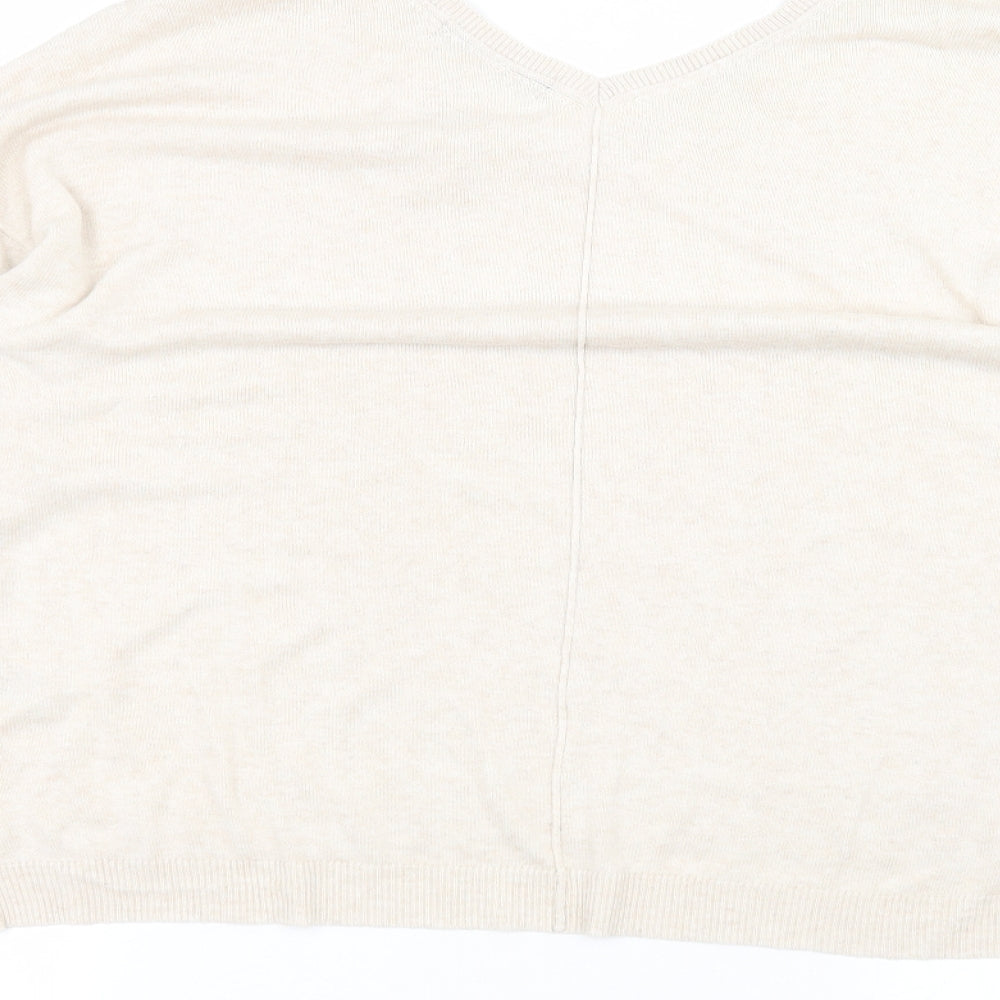 Womens UK Size 18 Marks and Spencer Beige Pullover Jumper