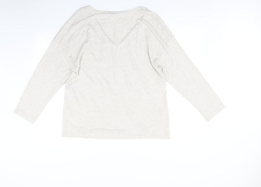 George Womens Beige Pullover Jumper Size M