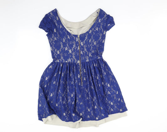 Closet Womens Blue Fit & Flare Size 12