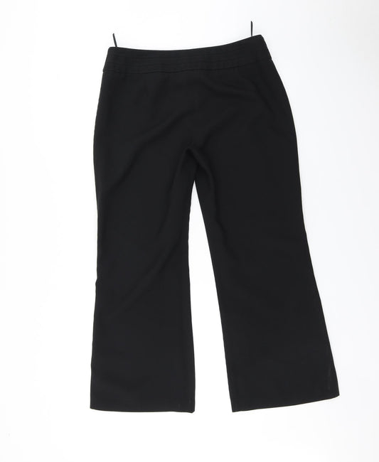 F&F Womens Black Trousers Size 12 L27 in